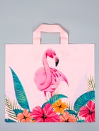 Пакет полиэтиленовый с петлевой ручкой «Фламинго», 35×30×8 см, 60 мкм  (артикул 10946802)  большой выбор товаров оптом и в розницу по низким ценам с доставкой