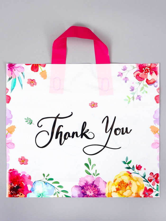 Пакет полиэтиленовый с петлевой ручкой «Рамка», 35×30×8 см, 60 мкм - Фото 1