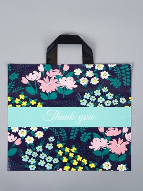 Пакет полиэтиленовый с петлевой ручкой «Сад», 35×30×8 см, 60 мкм