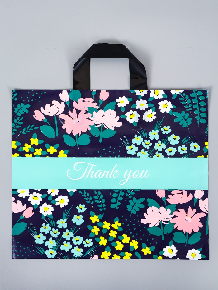 Пакет полиэтиленовый с петлевой ручкой «Сад», 35×30×8 см, 60 мкм - Фото 1