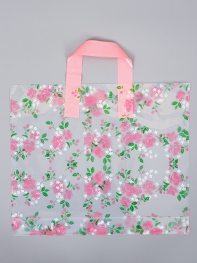 Пакет полиэтиленовый с петлевой ручкой «Только красота», 35×30×8 см, 60 мкм