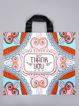 Пакет полиэтиленовый с петлевой ручкой «Узор», 35×30×8 см, 60 мкм  (артикул 10946817)  большой выбор товаров оптом и в розницу по низким ценам с доставкой