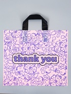 Пакет полиэтиленовый с петлевой ручкой «Цветы», 35×30×8 см, 60 мкм  (артикул 10946819)  большой выбор товаров оптом и в розницу по низким ценам с доставкой