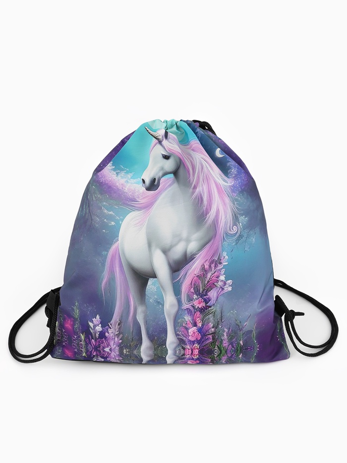 Мешок для обуви «Единорог», на стяжке, 36×0.5×42 см - Фото 1