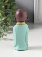 Фигурка полистоун «Маленький Будда в бирюзовом одеянии - приветствие», 5×5×12.5 см - фото 809553998