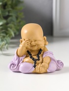 Фигурка полистоун «Маленький хотей в сиреневом одеянии - не вижу», 6.7×9.5×8 см - фото 809554012