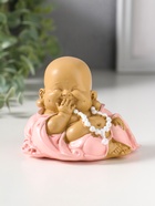 Фигурка полистоун «Маленький хотей в розовом одеянии - не скажу», 8×9.3×7 см - фото 809554017