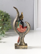 Фигурка полистоун «Будда в ярком одеянии на листе», 4×8.2×19.5 см - фото 809554029