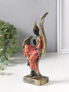 Фигурка полистоун «Будда в ярком одеянии на листе», 4×8.2×19.5 см - фото 809554030