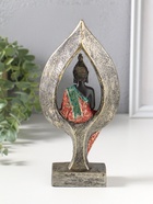 Фигура полистоун «Будда в ярком одеянии в капле», 4.6×10×20.7 см - фото 809554039