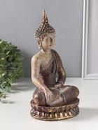 Фигура полистоун «Будда», с золотой патиной, 10×14×25.5 см - фото 809554043