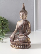 Фигура полистоун «Будда», с золотой патиной, 10×14×25.5 см - фото 809554045