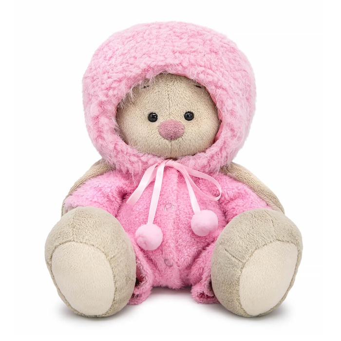 Мягкая игрушка «Зайка Ми в меховой шапке и комбинезоне», 18 см - Фото 1