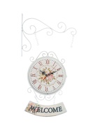 УЦЕНКА Часы настенные двусторонние WELCOME, подвес, d=23 см, 47×31 см, 2×АА, белые - Фото 1