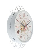 УЦЕНКА Часы настенные двусторонние WELCOME, подвес, d=23 см, 47×31 см, 2×АА, белые - Фото 2