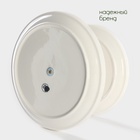 УЦЕНКА Блюдо 2-х ярусное Доляна «Эстет», d=25/20 см, фарфор, белое - Фото 4