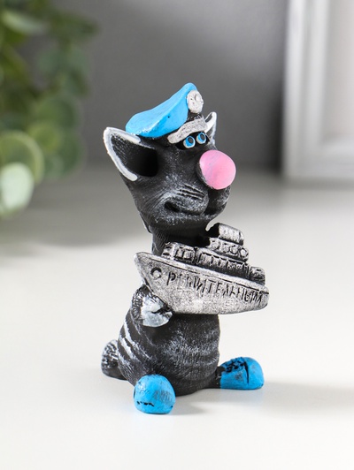 Фигура «Кот Матрос держит кораблик», 9.2×5.4 см