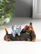 Фигурка «Такса с друзьями», 4.9×4.5×8.9 см - Фото 3