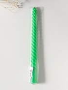 Свеча витая 25 см, 57 г, 5 ч, зелёный - Фото 2