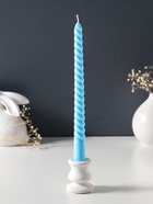 Свеча витая 25 см, 57 г, 5 ч, пастельно-голубой - Фото 1