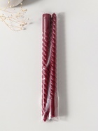 Набор свечей витых 25 см, 2 шт., 57 г, 5 ч, бордовый  (артикул 10996981)  большой выбор товаров оптом и в розницу по низким ценам с доставкой