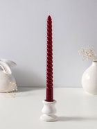 Набор свечей витых 25 см, 2 шт., 57 г, 5 ч, бордовый - Фото 3