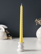 Набор свечей витых 25 см, 2 шт., 57 г, 5 ч, пастельно-жёлтый - Фото 3