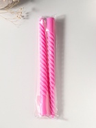 Набор свечей витых 25 см, 2 шт., 57 г, 5 ч, розовый  (артикул 10996988)  большой выбор товаров оптом и в розницу по низким ценам с доставкой