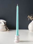 Набор свечей витых 25 см, 2 шт., 57 г, 5 ч, мятный  (артикул 10996992)  большой выбор товаров оптом и в розницу по низким ценам с доставкой