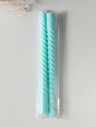 Набор свечей витых 25 см, 2 шт., 57 г, 5 ч, мятный  (артикул 10996992)  большой выбор товаров оптом и в розницу по низким ценам с доставкой