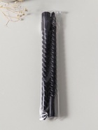 Набор свечей витых 25 см, 2 шт., 57 г, 5 ч, чёрный - Фото 4