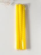 Набор свечей витых 25 см, 3 шт., 57 г, 5 ч, жёлтый  (артикул 10996996)  большой выбор товаров оптом и в розницу по низким ценам с доставкой