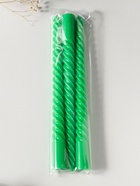 Набор свечей витых 25 см, 3 шт., 57 г, 5 ч, зелёный - Фото 4