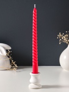 Набор свечей витых 25 см, 3 шт., 57 г, 5 ч, красный  (артикул 10996998)  большой выбор товаров оптом и в розницу по низким ценам с доставкой