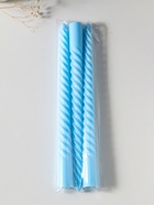 Набор свечей витых 25 см, 3 шт., 57 г, 5 ч, пастельно-голубой - Фото 4