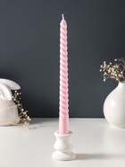 Набор свечей витых 25 см, 3 шт., 57 г, 5 ч, пастельно-розовый  (артикул 10997004)  большой выбор товаров оптом и в розницу по низким ценам с доставкой