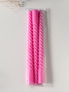 Набор свечей витых 25 см, 3 шт., 57 г, 5 ч, розовый - Фото 4