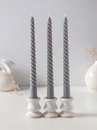 Набор свечей витых 25 см, 3 шт., 57 г, 5 ч, серый  (артикул 10997006)  большой выбор товаров оптом и в розницу по низким ценам с доставкой