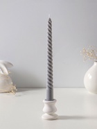 Набор свечей витых 25 см, 3 шт., 57 г, 5 ч, серый - Фото 3