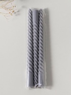 Набор свечей витых 25 см, 3 шт., 57 г, 5 ч, серый - Фото 4