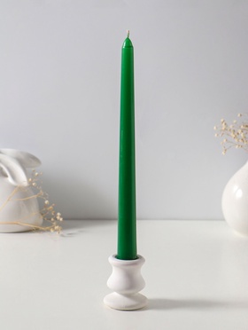 Свеча античная 25 см, 58 г, 7 ч, зелёный  (артикул 10997013)  большой выбор товаров оптом и в розницу по низким ценам с доставкой