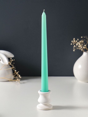 Свеча античная 25 см, 58 г, 7 ч, мятный  (артикул 10997022)  большой выбор товаров оптом и в розницу по низким ценам с доставкой