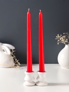 Набор свечей античных 25 см, 2 шт., 58 г, 7 ч, красный  (артикул 10997028)  большой выбор товаров оптом и в розницу по низким ценам с доставкой