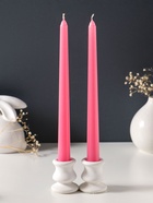 Набор свечей античных 25 см, 2 шт., 58 г, 7 ч, розовый  (артикул 10997032)  большой выбор товаров оптом и в розницу по низким ценам с доставкой