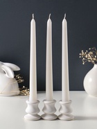 Набор свечей античных 25 см, 3 шт., 58 г, 7 ч, белый  (артикул 10997039)  большой выбор товаров оптом и в розницу по низким ценам с доставкой