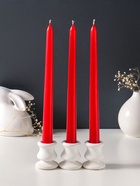 Набор свечей античных 25 см, 3 шт., 58 г, 7 ч, красный  (артикул 10997044)  большой выбор товаров оптом и в розницу по низким ценам с доставкой