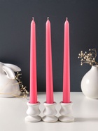 Набор свечей античных 25 см, 3 шт., 58 г, 7 ч, розовый  (артикул 10997048)  большой выбор товаров оптом и в розницу по низким ценам с доставкой