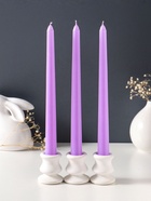 Набор свечей античных 25 см, 3 шт., 58 г, 7 ч, лаванда  (артикул 10997052)  большой выбор товаров оптом и в розницу по низким ценам с доставкой