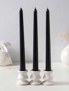 Набор свечей античных 25 см, 3 шт., 58 г, 7 ч, чёрный  (артикул 10997054)  большой выбор товаров оптом и в розницу по низким ценам с доставкой