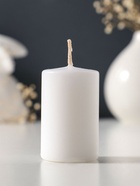 Свеча - цилиндр, 4×6 см, 59 г, 6 ч, белый  (артикул 10997055)  большой выбор товаров оптом и в розницу по низким ценам с доставкой